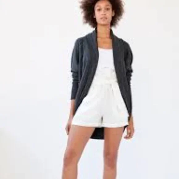 Aritzia Wilfred Diderot Open Front Cocoon Cardigan Sweater Black Size M - Picture 1 of 12